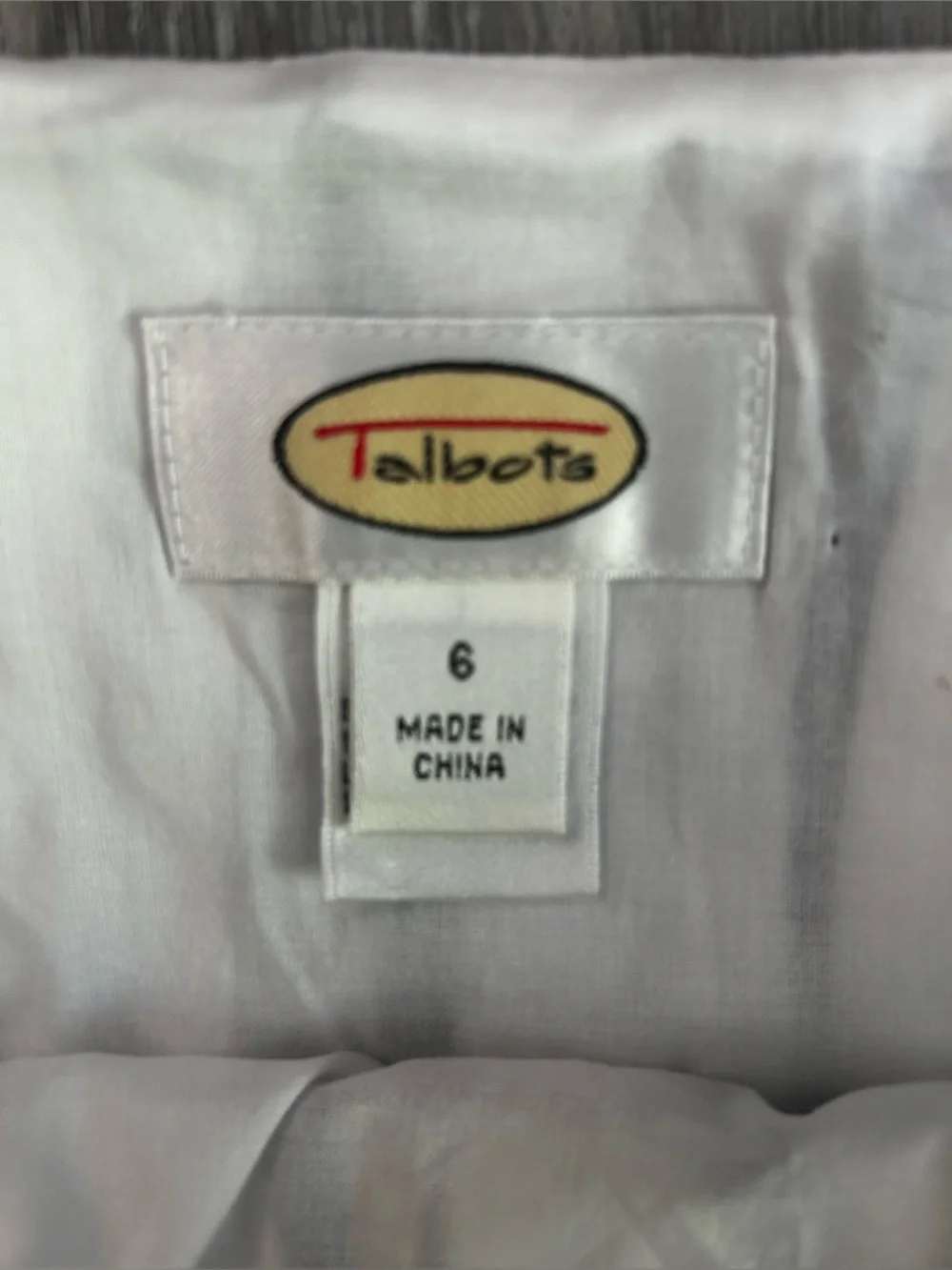 Talbots Black, White & Red A-Line Pleated Lined Cotton Skirt Abstract Size 6